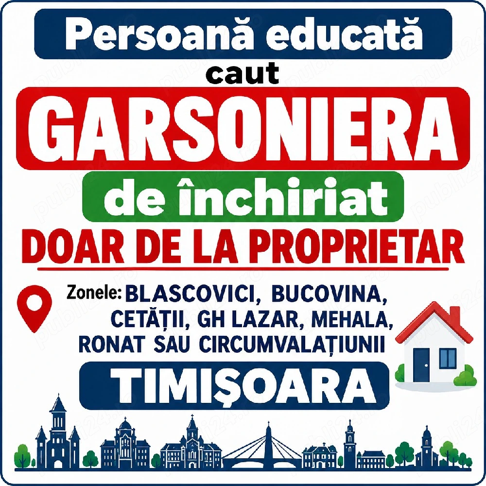 Garsoniera pentru inchiriat
