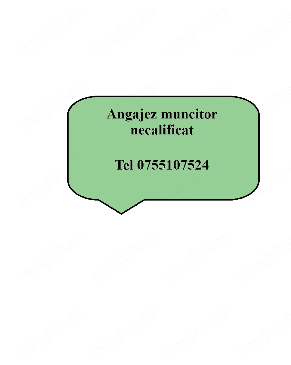 Angajez muncitor necalificat