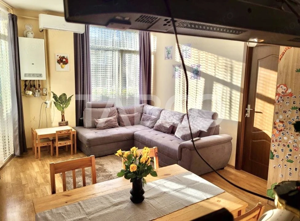 Apartament cu 2 camere de vanzare mobilat si utilat la cheie Floresti