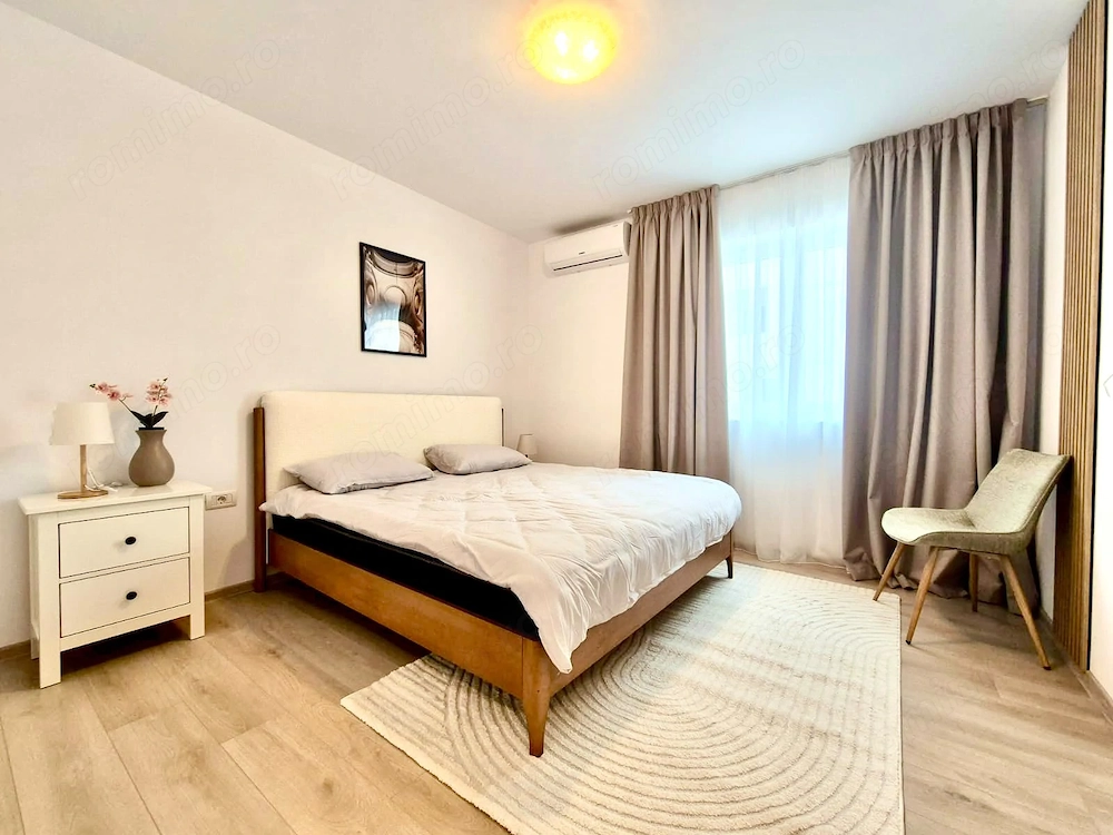 Lux 2 Camere Decomandat Bloc Nou Centrală Proprie Curte Privată 40 MP Zona Braytim 