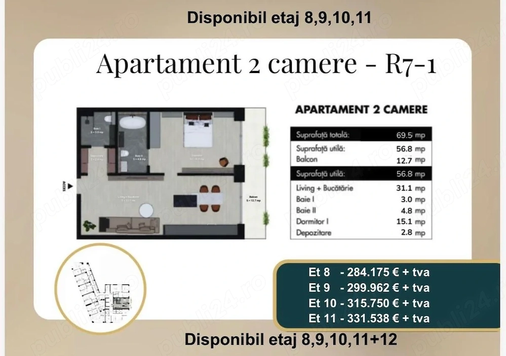 Vanzare 2 camere Lux Ultracentral Bulevardul Unirii