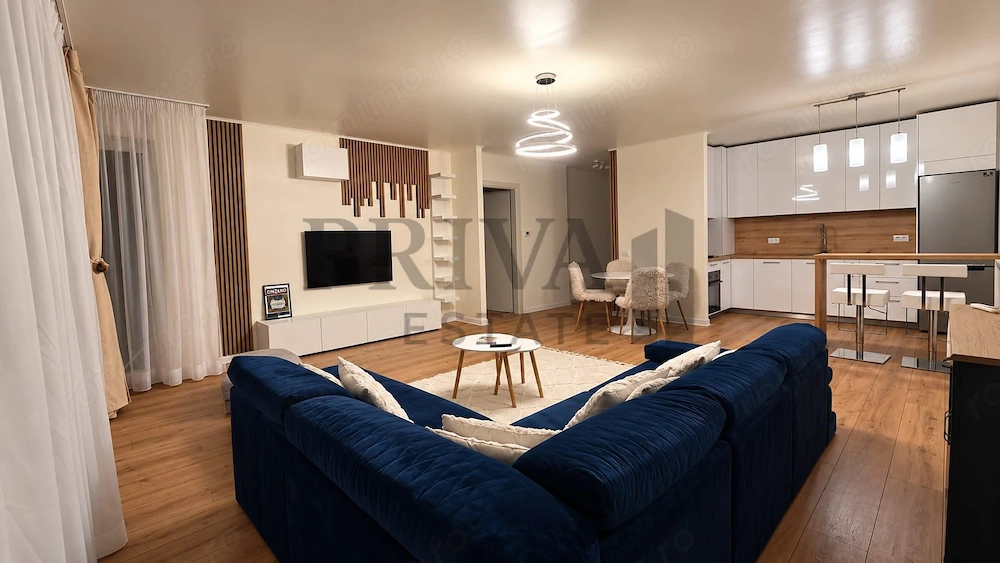 Apartament nou 2 camere, 78 mp, etaj 1, centrala, parcare, Braytim