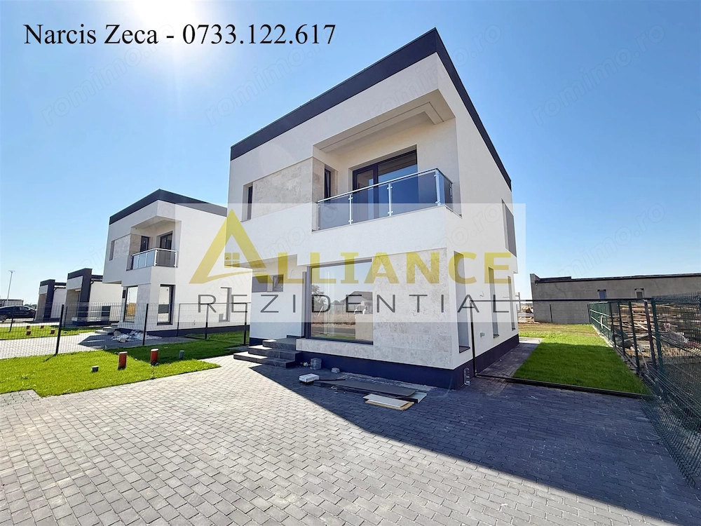 Vila individuala P+1E - 4 camere 3 bai - 350mp teren - 2 minute STV