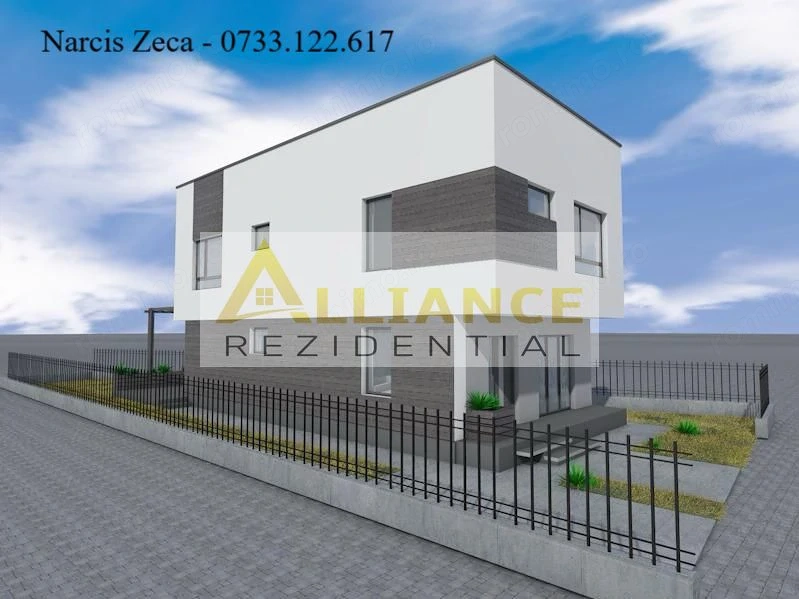 Casa individuala P+1E - 4 camere 3 bai + dressing - teren 700mp