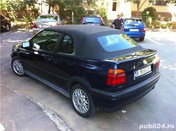 Vw Golf 3 Cabrio, restaurat total, numai pentru pasionati