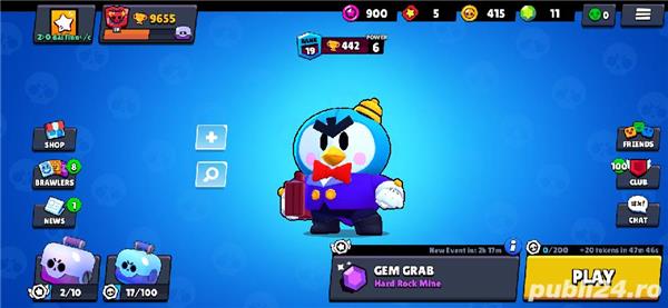 Vand cont brawl stars la pretul 500lei