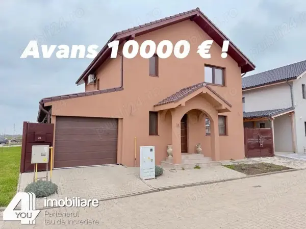 Casă nouă, AVANS DOAR 10000 EURO !!! Cartier Athena, comision 0%