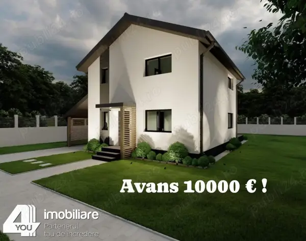 Casă nouă, AVANS DOAR 10000 EURO !!! Cartier Athena, comision 0%