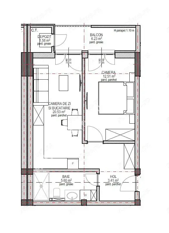Apartament cu 2 camere si gradina proprie zona Lacul lui Binder — fotografia 3