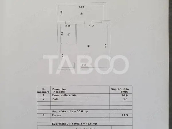 Studio de vanzare 36mp utili + terasa 12 mp la pret de DEZVOLTATOR — fotografia 3