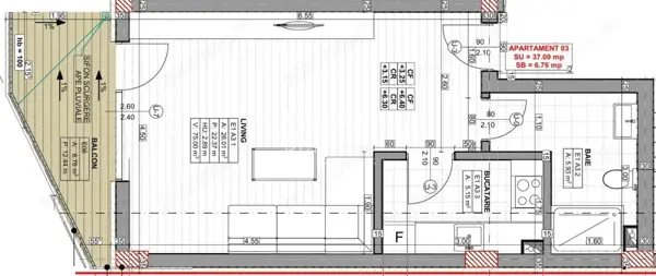 Studio spațios într-un imobil tip boutique zona Palazu Mare — fotografia 3