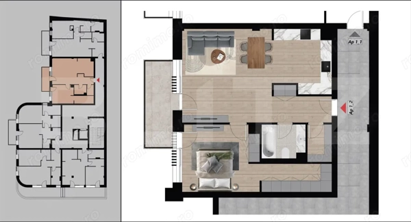 Apartament 2 camere, 85,14 mp, Bloc Boutique, Dacia — fotografia 1