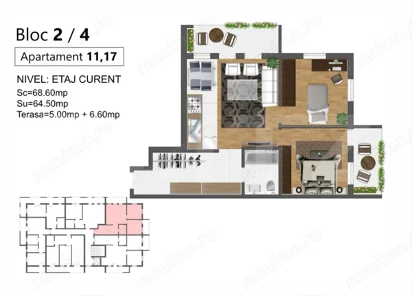Apartament modern de 3 camere, bloc nou, zona Zăvoaie Kaufland Sud — fotografia 1
