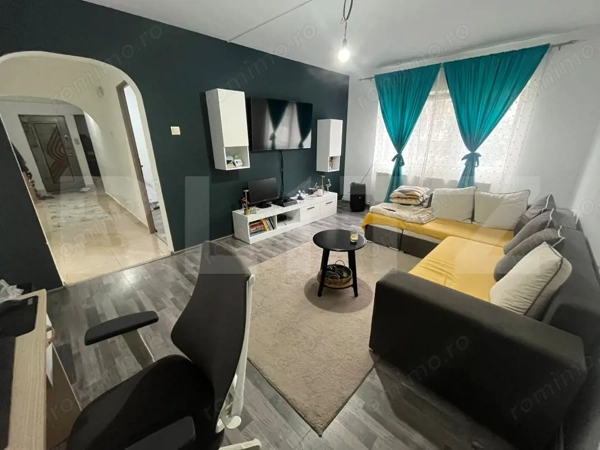 Apartament de 4 camere, 86 mp utili, parter – Găești, complet finisat și utilat — fotografia 1