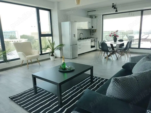 Apartament 2 camere de inchiriat in Mamaia cu vedere panoramica la lac si mare,TERASE — fotografia 3