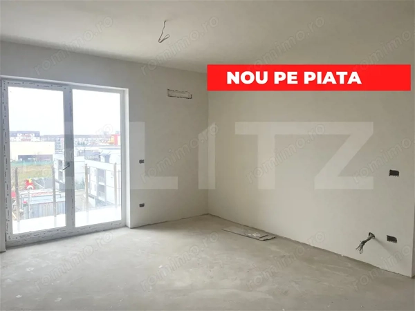 Apartament 2 camere, semidecomandat, 42,57 mp utili + balcon, zona Braytim — fotografia 1