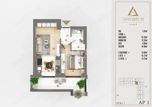 2 Camere în Ansamblu Premium | Terasă Generoasă | Încălzire în Pardoseală — fotografia 2