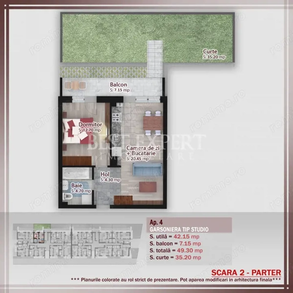 2 Camere | Grădină Generoasă | Parcare inclusa |Bloc Boutique | Comision 0% — fotografia 3