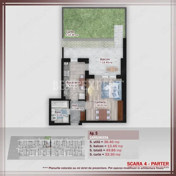 ⭐ Garsonieră Modernă cu Gradina | Parcare inclusa | deală pentru Investiție — fotografia 3