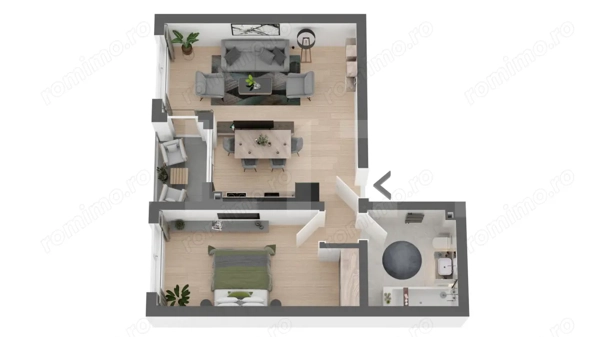 Apartament 2 camere, 49mp, priveliste spectaculoasa, Apahida — fotografia 1