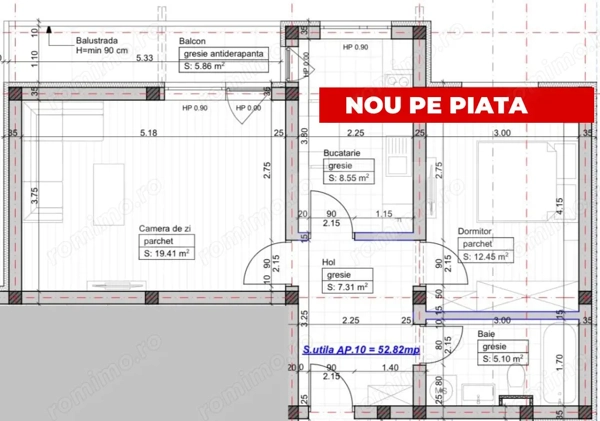 Apartament 2 camere decomandat – loc de parcare 53MP — fotografia 1