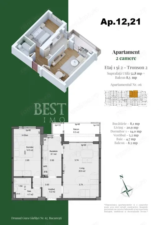 2 camere premium – Design modern, finisaje de calitate — fotografia 3