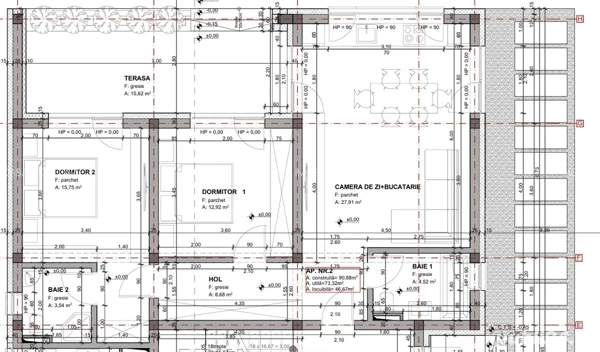 Apartamente, 3 camere cu 2 băi, 2 parcări, et. 1 și parter, curte generoasă, Moșnița Veche — fotografia 2