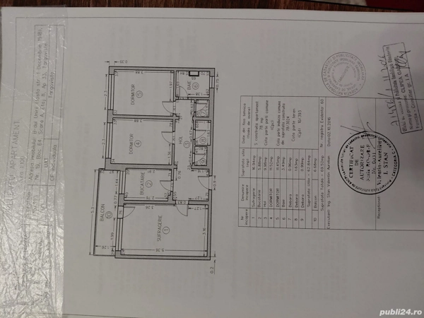 Vand apartament 3 camere in Targoviste — fotografia 3