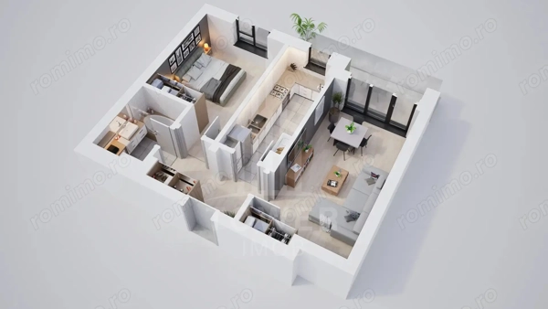 Vanzare apartament cu 2 camere. Rate la dezvoltator pe 7 ani — fotografia 3