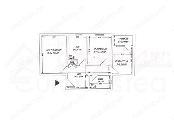 Apartament 3 camere în Mangalia , 600 m până la plajă — fotografia 2