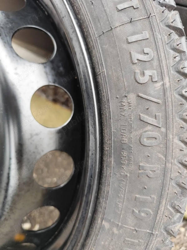 Rezervă slim 5x112, 125 70 R19, 66,6mm, gama vag, Audi , Volkswagen,Scoda, Mercedes.