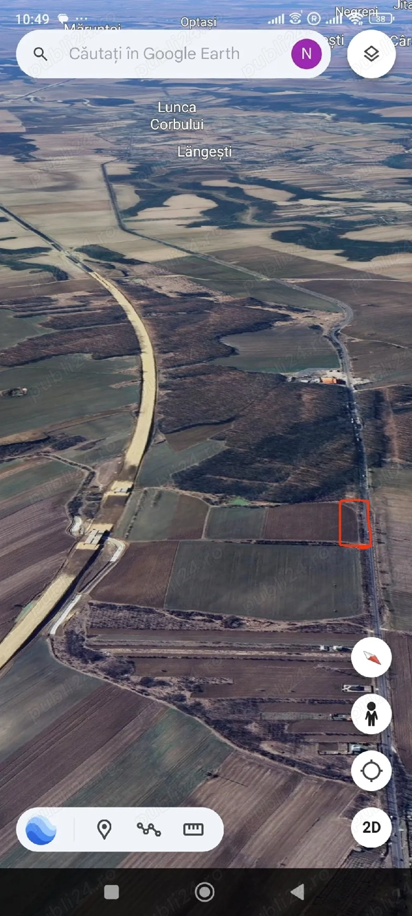 Teren Pitesti-Slatina Cerbu deschidere 206m