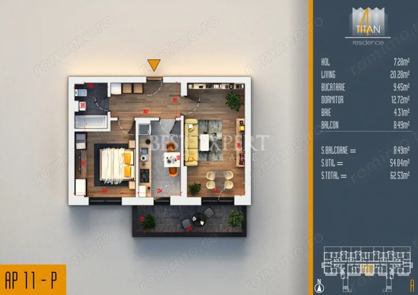 2 Camere Ideal Investitie -Incalzire in pardoseala/Credit Ipotecar 20% — fotografia 3