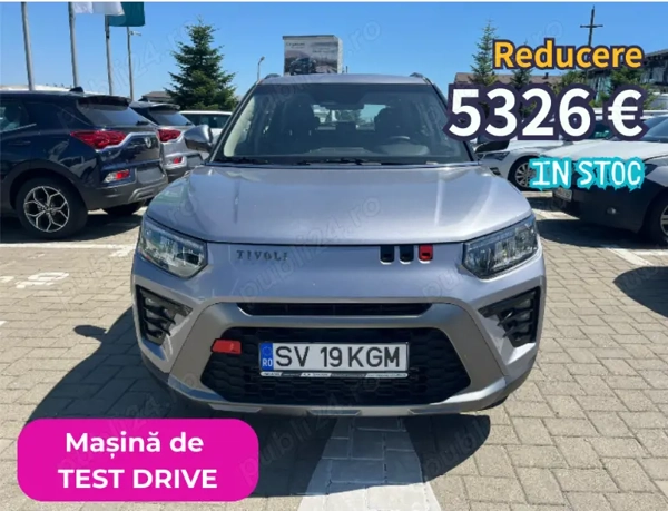 KGM (Ssangyong) Tivoli Smart 1.5 GDI Turbo Benzină 163 CP, Euro 6 - mașină de TEST DRIVE
