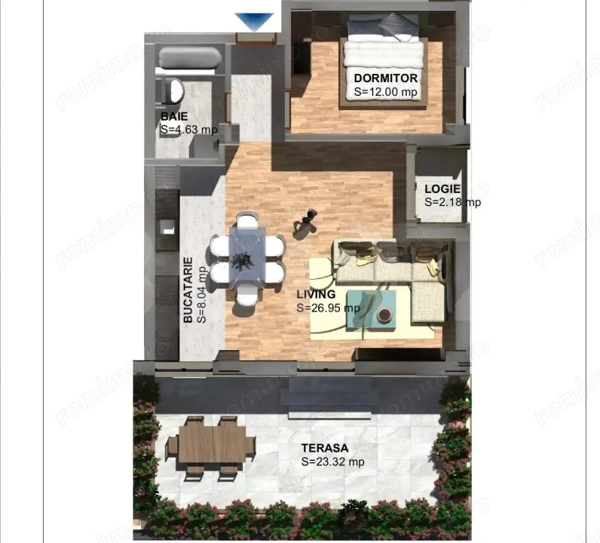 Apartament 2 camere, 55 mp, zona Torontalului — fotografia 1