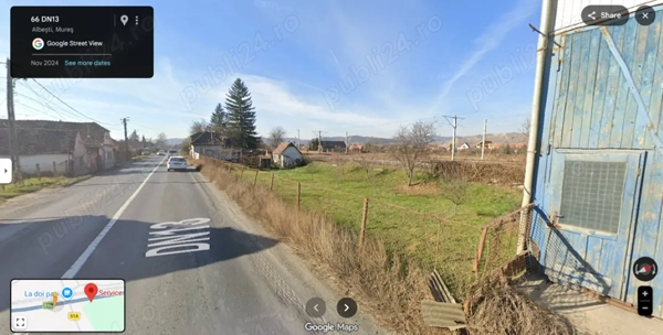 Teren cu casa, intravilan cu utilitati, front E60, Albesti, Sighisoara, Mures