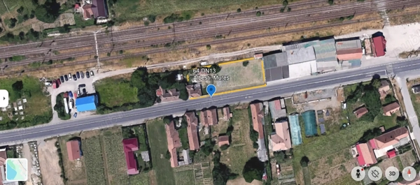 Teren cu casa, intravilan cu utilitati, front E60, Albesti, Sighisoara, Mures