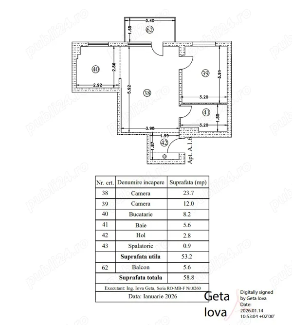 Apartament 2 camere , Finisaje Premium si loc de parcare subteran — fotografia 1