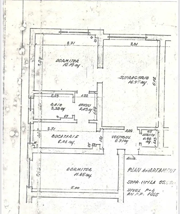 Apartament 3 camere 56 mp, zonă Piață, Câmpina — fotografia 1
