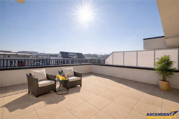 Apartament tip penthouse. mobilat, utilat, 2 terase, 100mp, Tractorul, Brasov — fotografia 2