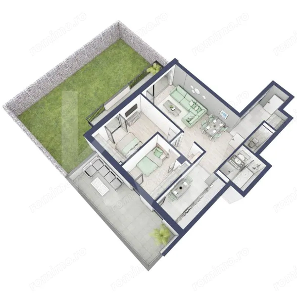 Apartament 3 camere, Parter, intabulare vara 2026 — fotografia 3