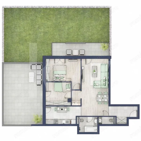 Apartament 3 camere, Parter, intabulare vara 2026 — fotografia 1