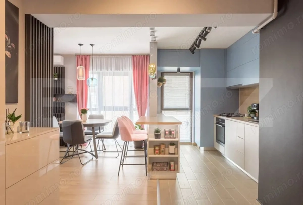 Apartament 2 camere, living cu bucătărie open space, balcon – 50 mp utili — fotografia 1