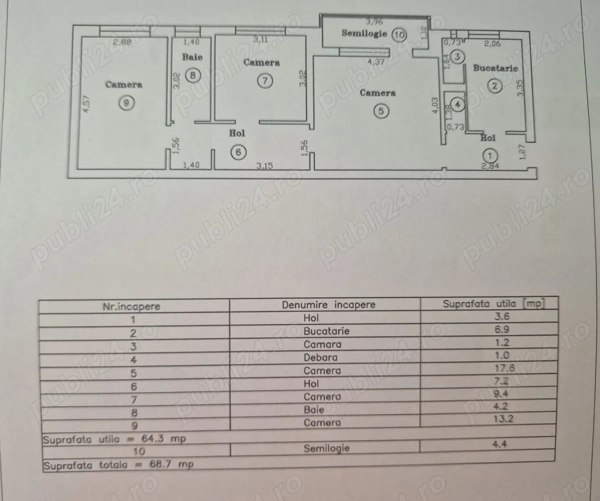 Apartament 3 Camere | langa Parc Padurice | Etaj 3 — fotografia 1