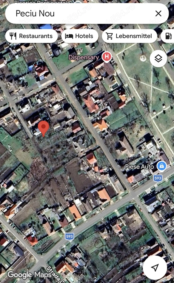 Teren intravilan Peciu Nou 540 mp