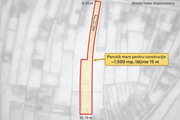 Teren 2.000 mp Domnești zonă centrală, utilități, ideal investiție, acces direct T. Vladimirescu