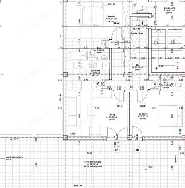 Apartament 3 camere, 84.71 mp, zona Lipovei — fotografia 1
