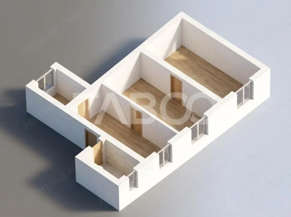 Apartament de vanzare 2 camere 45mp in zona Orasului de Jos Sibiu — fotografia 1