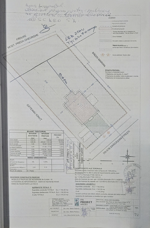 Casa tip parter Poiana Lacului teren 1456mp