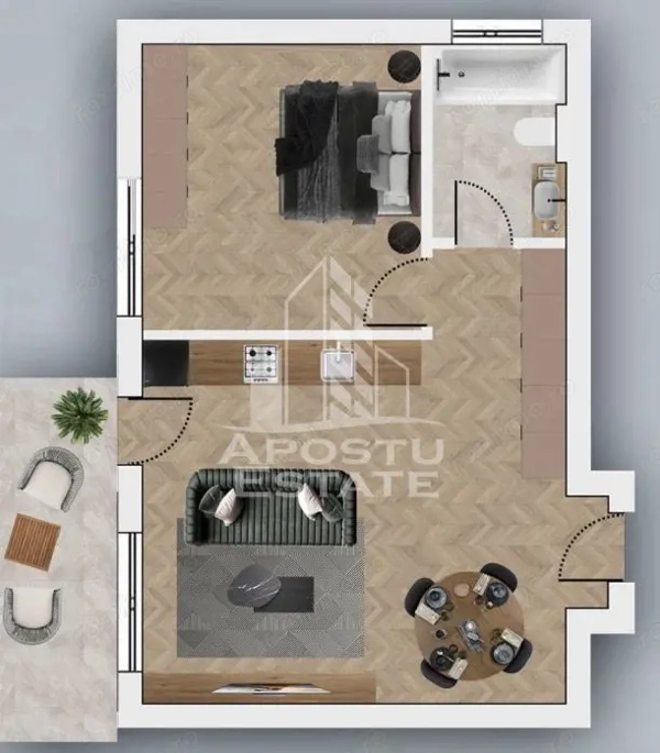 Apartament cu două camere de vânzare în Chisoda /Giroc — fotografia 1
